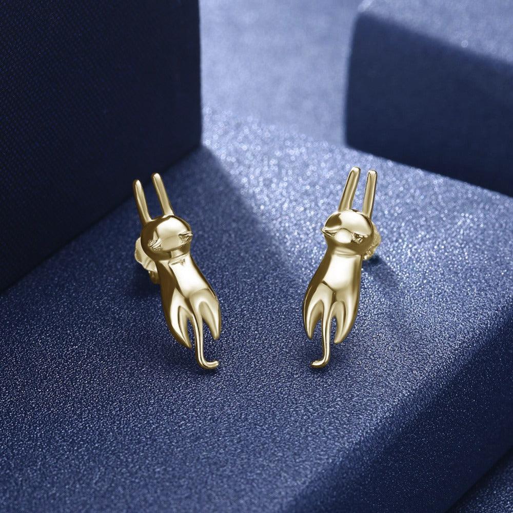 Cat Drop Earrings for Women - Trendy Fashion Accessories for Women - Drop Earrings for Women - Birthday Gift for Women - Stylish Jewelry for Women - Personalized Jewel