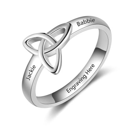 Celtics Knot - Personalized Silver Ring - Personalized Jewel