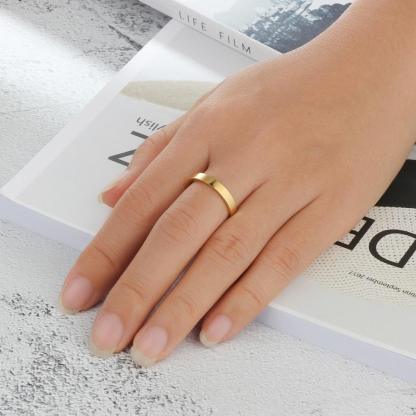 Classic Adjustable Ring for Lovers - Personalized Name or Message Engraving Ring for All - Personalized Jewel
