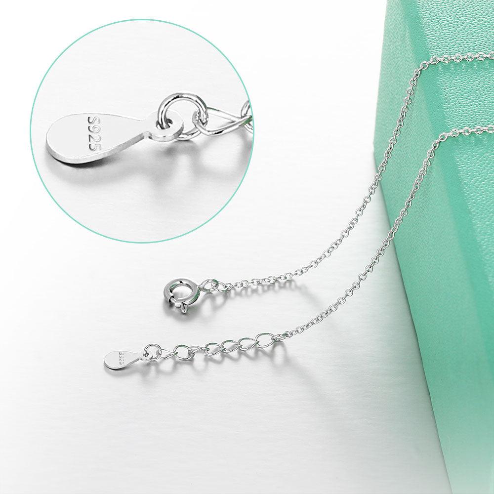 Classic Silver Necklace for Women - Silver Necklace for Women - Elegant Party Jewelry for Women - 925 Sterling Silver Necklace for Women - Personalized Jewel