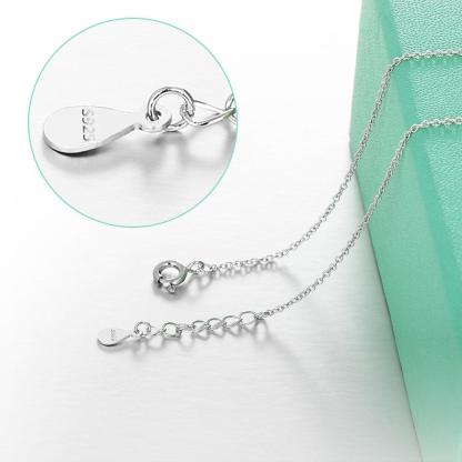 Classic Silver Necklace for Women - Silver Necklace for Women - Elegant Party Jewelry for Women - 925 Sterling Silver Necklace for Women - Personalized Jewel
