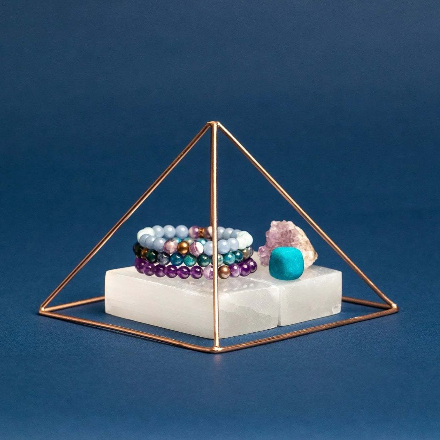 Copper Charging Pyramid For Energy Amplification-Personalized Jewels