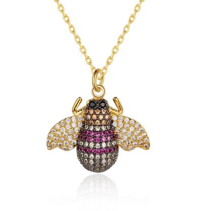 Creative Bee Insect Pendant Necklace, Jewelry for Party, Trendy Women’s Choker Chain - Personalized Jewel