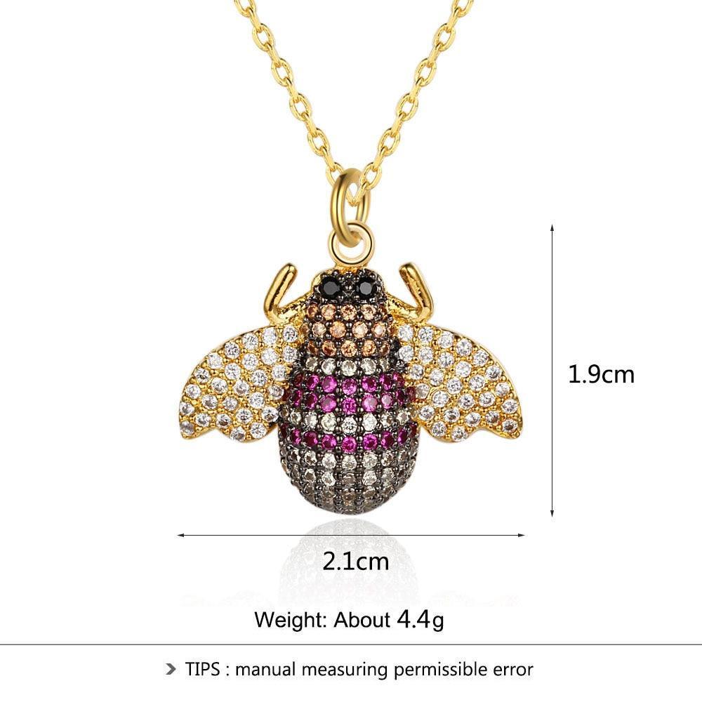Creative Bee Insect Pendant Necklace, Jewelry for Party, Trendy Women’s Choker Chain - Personalized Jewel
