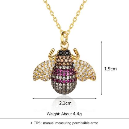 Creative Bee Insect Pendant Necklace, Jewelry for Party, Trendy Women’s Choker Chain - Personalized Jewel