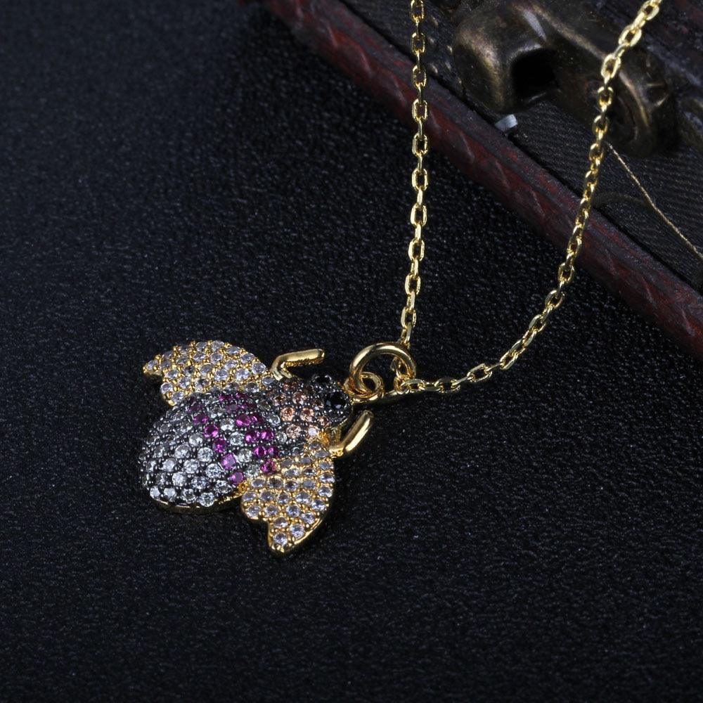 Creative Bee Insect Pendant Necklace, Jewelry for Party, Trendy Women’s Choker Chain - Personalized Jewel