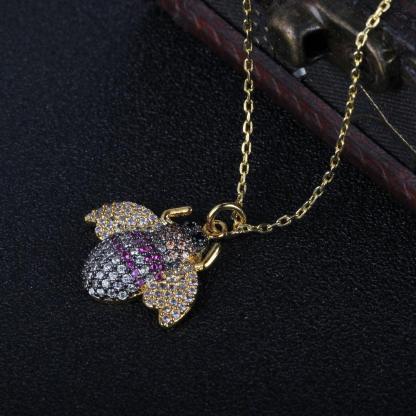 Creative Bee Insect Pendant Necklace, Jewelry for Party, Trendy Women’s Choker Chain - Personalized Jewel