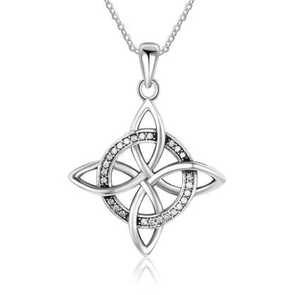 Cross Figure Vintage Jewelry Top CZ Pendant Necklace 925 Sterling Silver Necklaces & Pendants For Women - Personalized Jewel