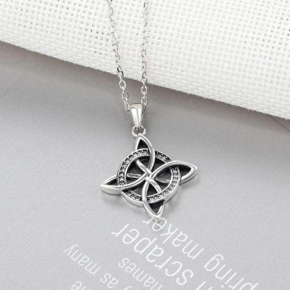 Cross Figure Vintage Jewelry Top CZ Pendant Necklace 925 Sterling Silver Necklaces & Pendants For Women - Personalized Jewel