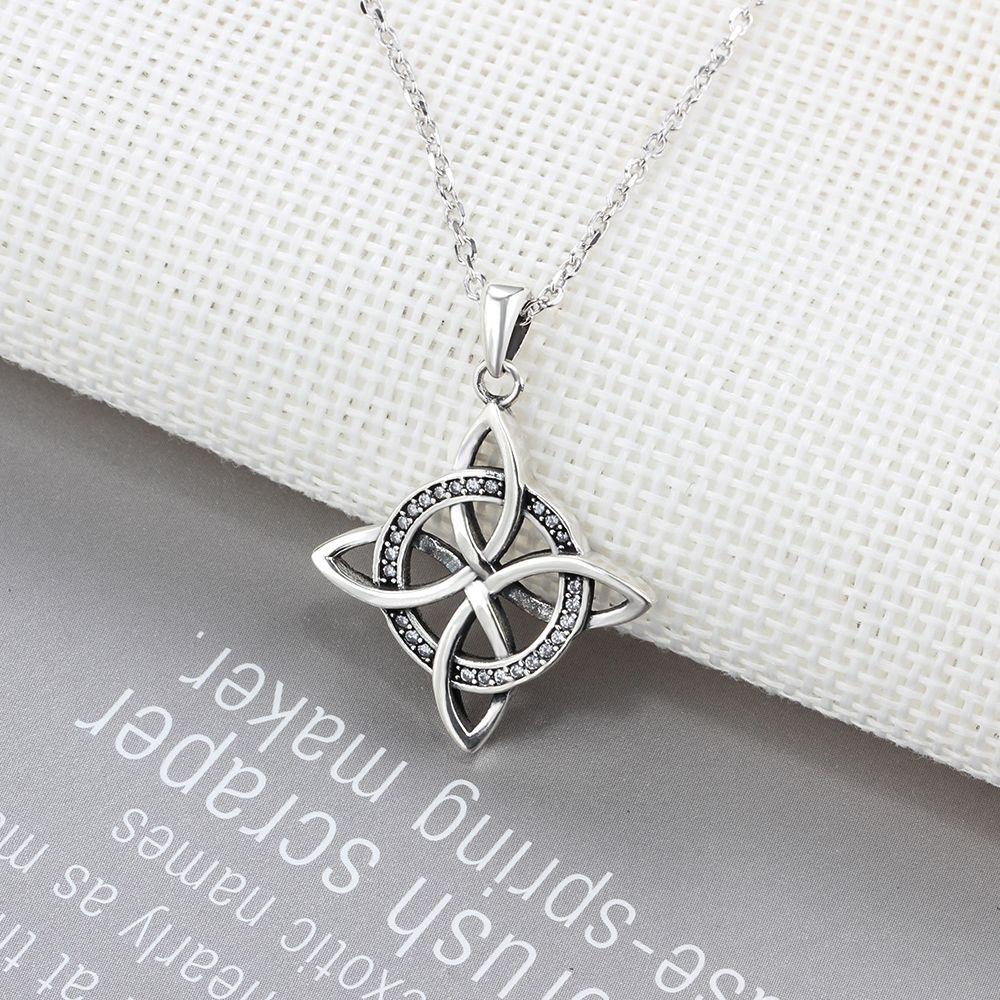 Cross Figure Vintage Jewelry Top CZ Pendant Necklace 925 Sterling Silver Necklaces & Pendants For Women - Personalized Jewel