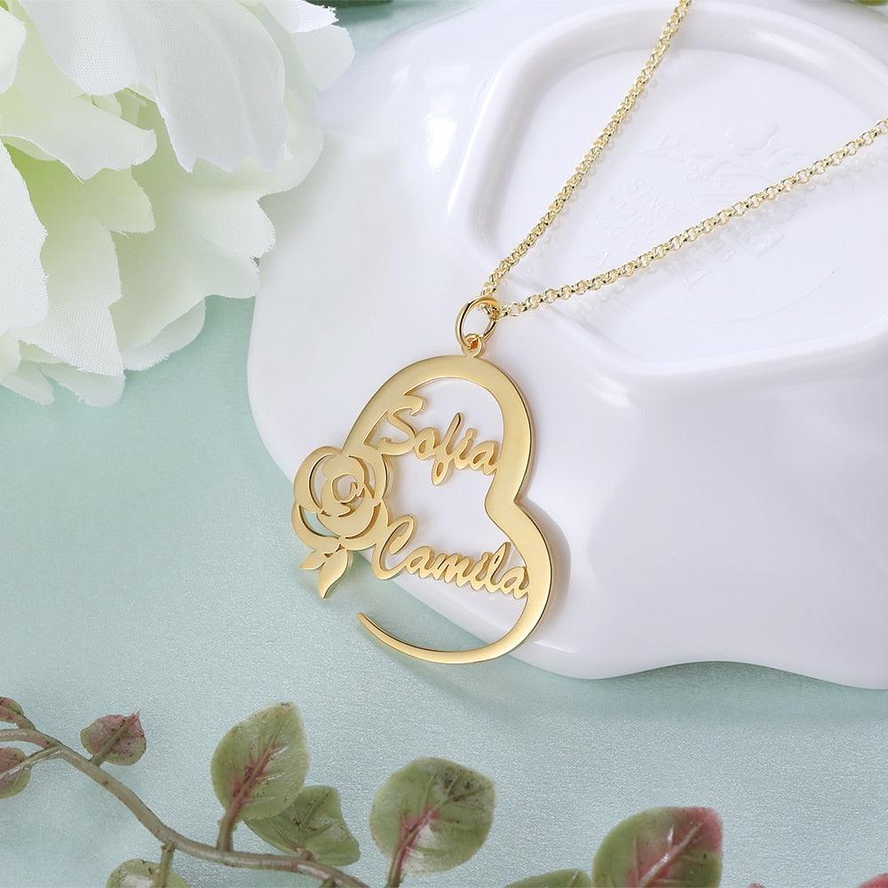 Custom Nameplate for Mother’s Day Necklace for Women - Personalized Jewel