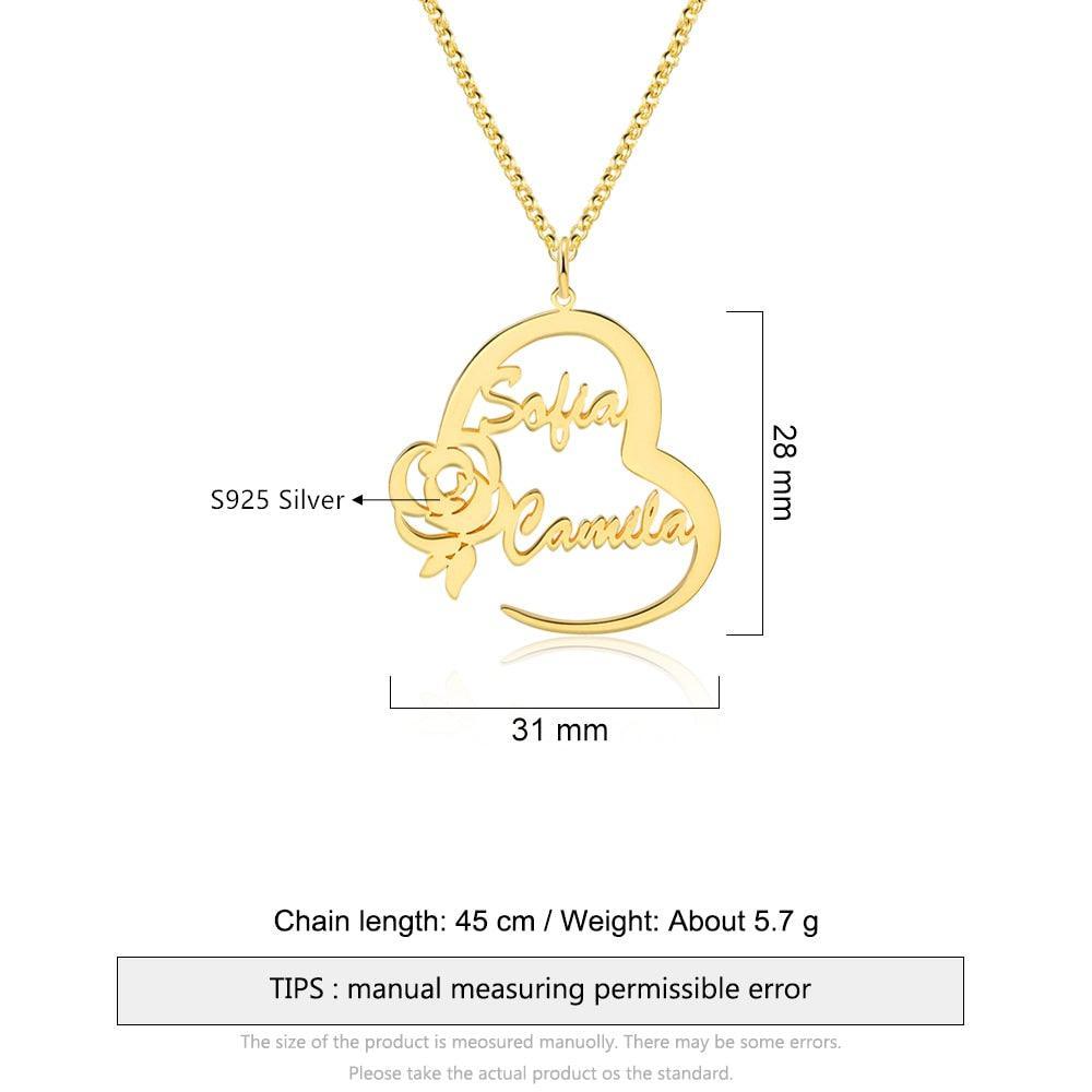 Custom Nameplate for Mother’s Day Necklace for Women - Personalized Jewel