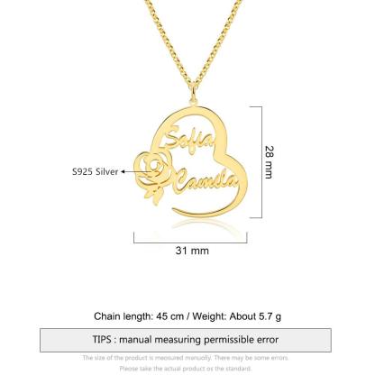 Custom Nameplate for Mother’s Day Necklace for Women - Personalized Jewel