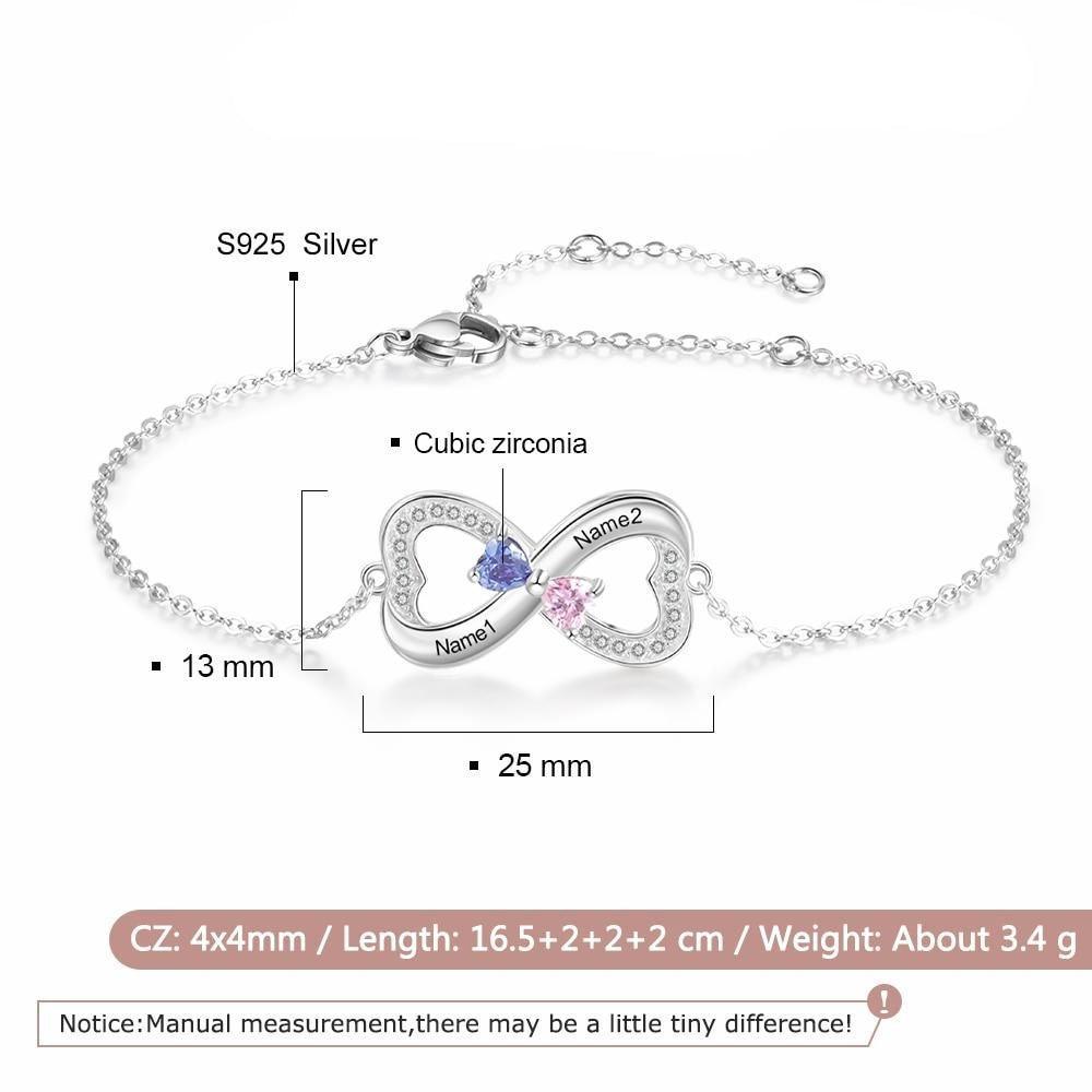 Customized Infinity Bracelet for Women Fashion Accessory for Women - Personalized Jewel