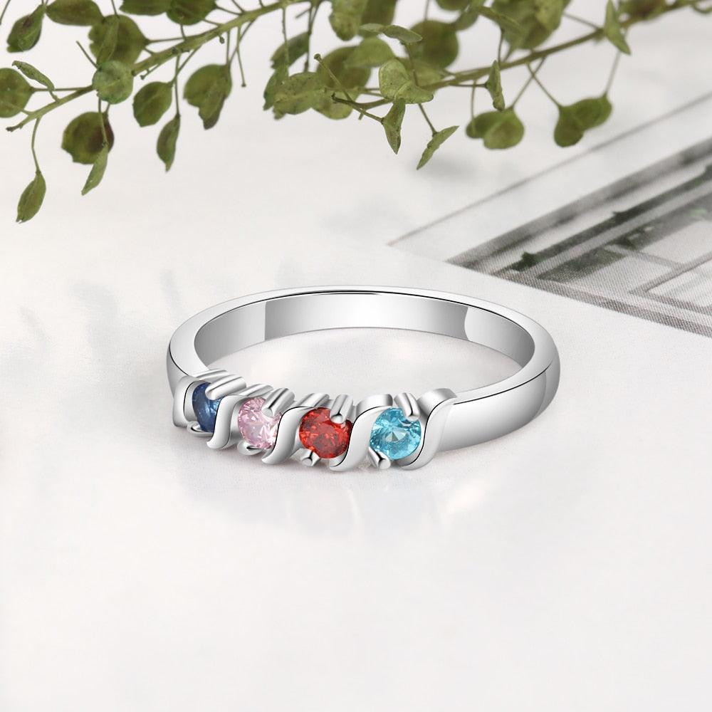 Personalized Mother Promise Ring Perfect Gift Choice For Men, Women & Teens-Personalized Jewels