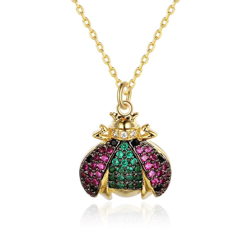 Cute High-grade Necklace for Women with Ladybug Insect Pendant, Trendy Gift for Girls - Personalized Jewel