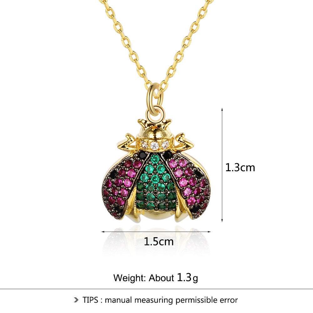 Cute High-grade Necklace for Women with Ladybug Insect Pendant, Trendy Gift for Girls - Personalized Jewel