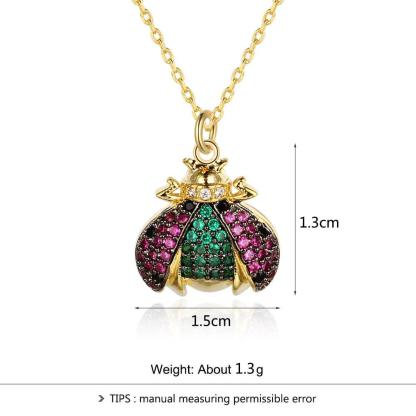 Cute High-grade Necklace for Women with Ladybug Insect Pendant, Trendy Gift for Girls - Personalized Jewel