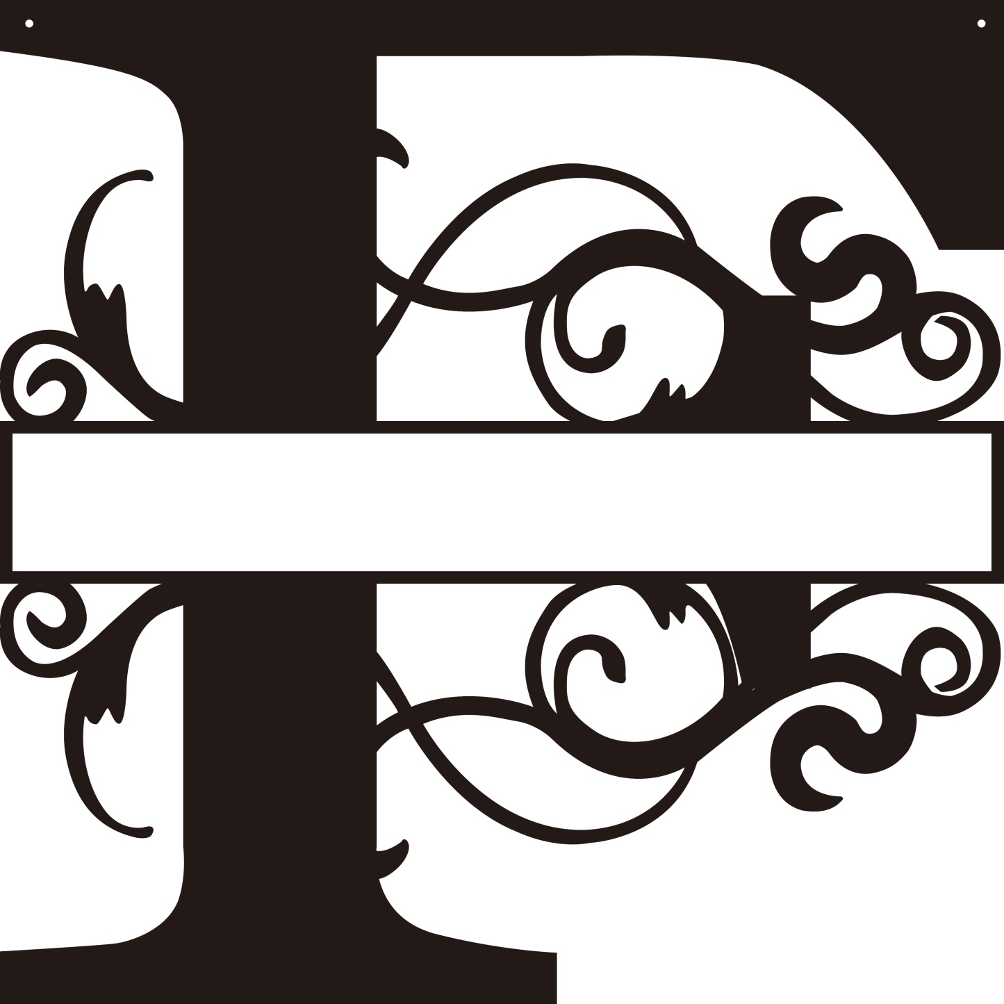 Personalized Split Letter Craft Sign For Home