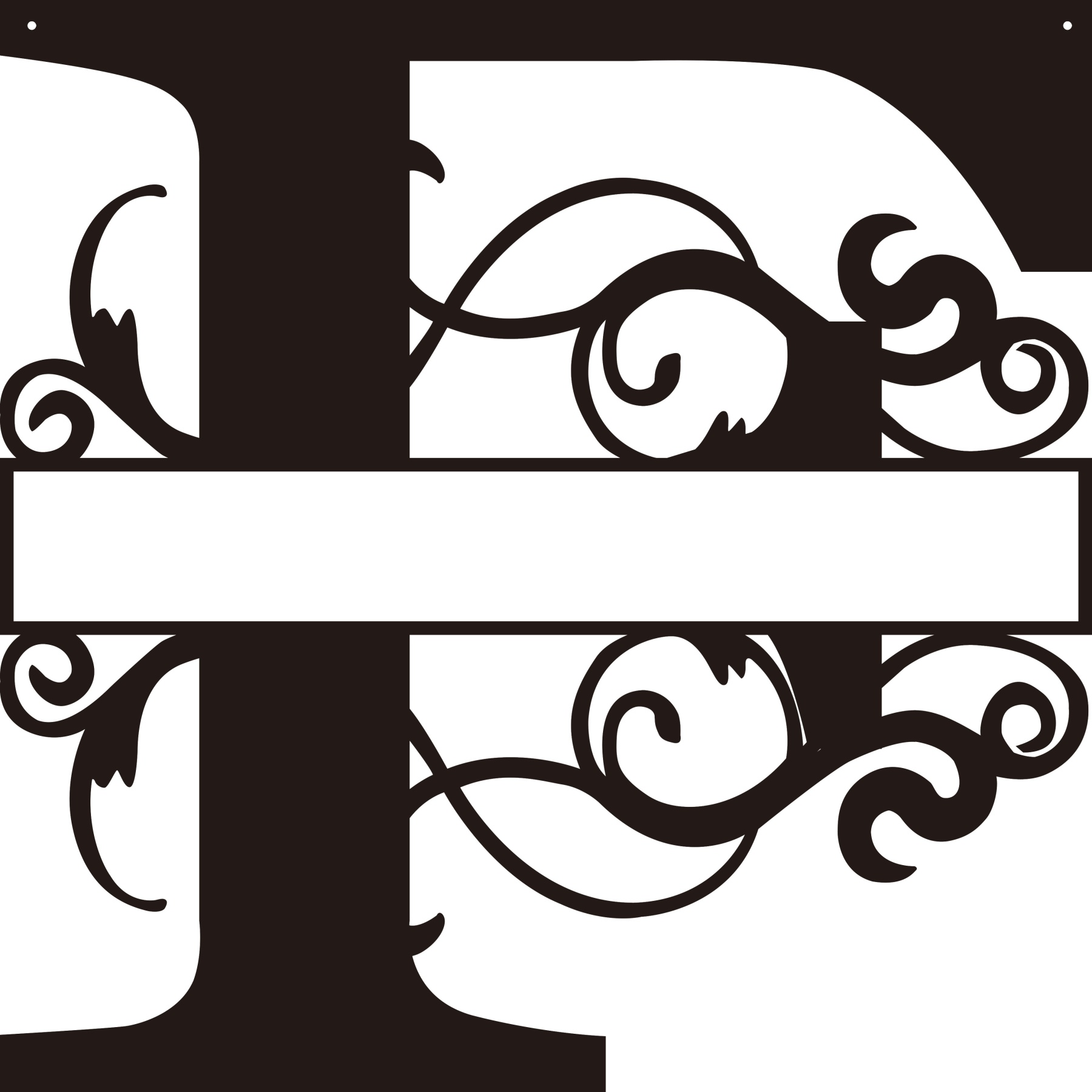 Personalized Split Letter Craft Sign For Home