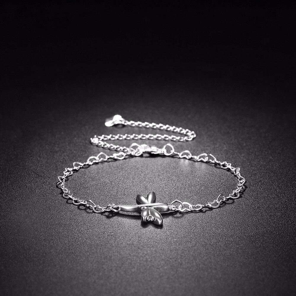 Dragonfly Shape Anklets For Women Silver Color Casual Jewelry Fashion Foot Chain Accessorise - Personalized Jewel
