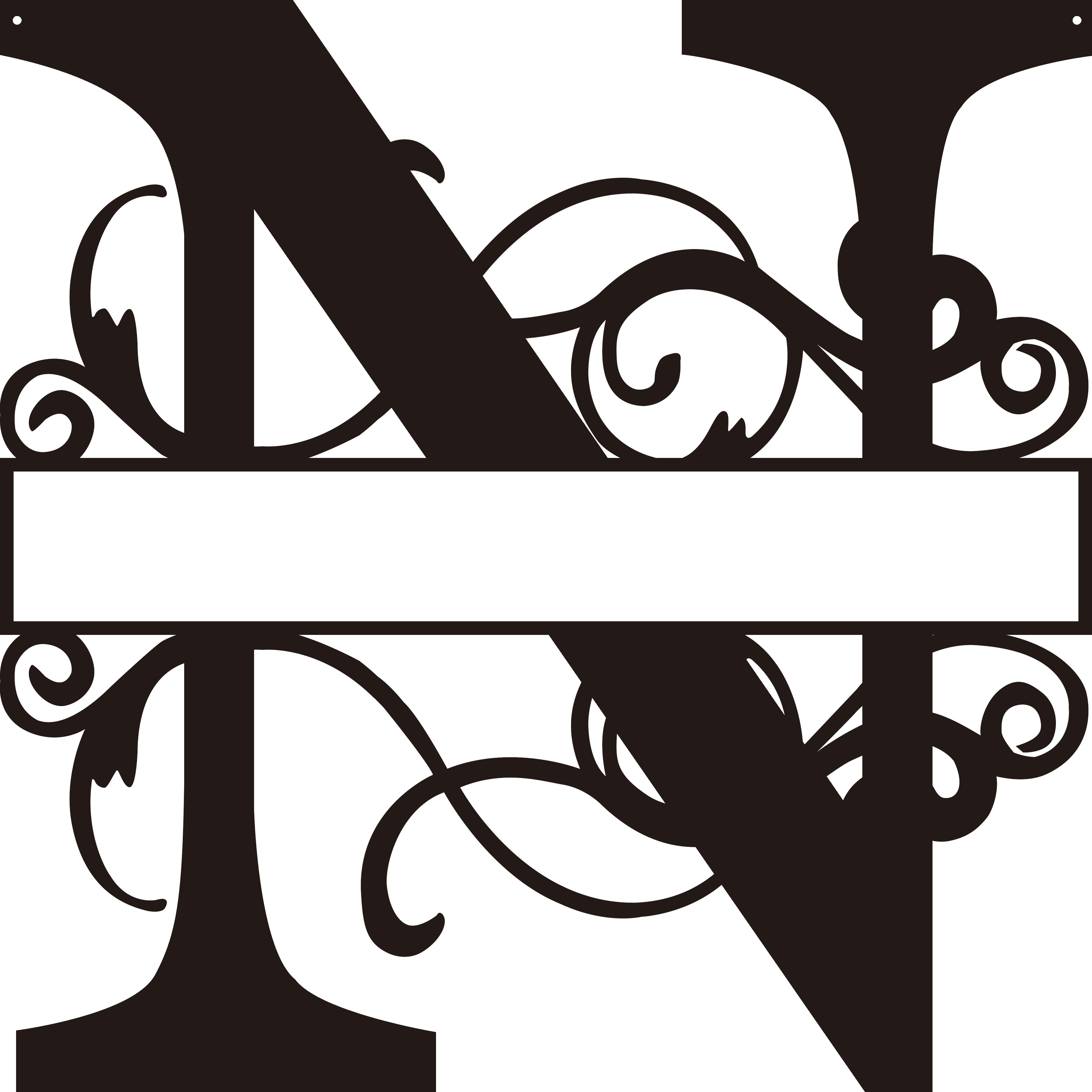 Personalized Split Letter Craft Sign For Home