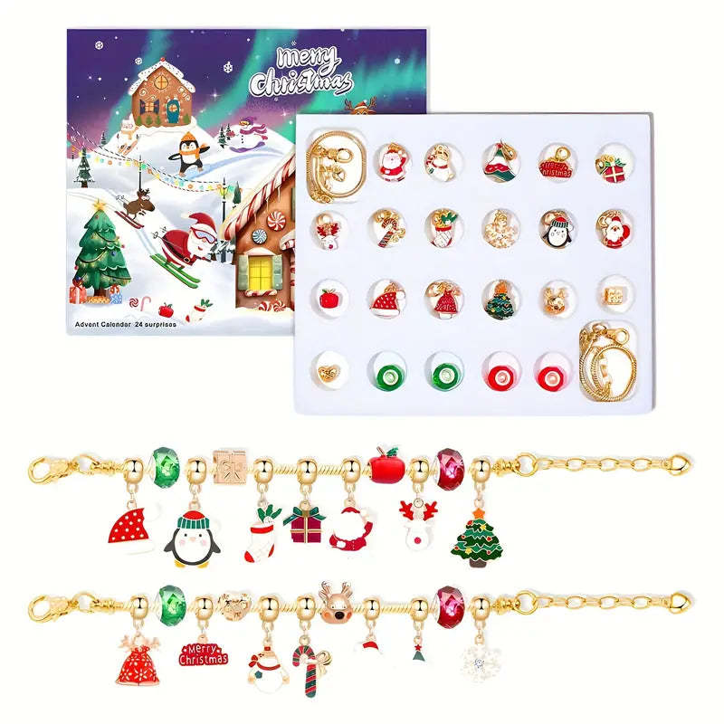 Christmas Advent Calendar DIY Jewelry Making Kit-Personalized Jewels
