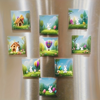 8 Pieces Of Customized Photo Fridge Magnets