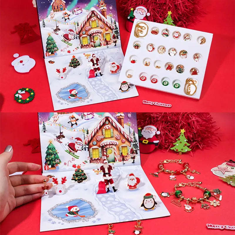 Christmas Advent Calendar DIY Jewelry Making Kit-Personalized Jewels