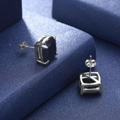 Fashion Jewelry 925 Silver Stud Earrings For Women Cubic Zirconia Colorful Stud Earrings Gift - Personalized Jewel