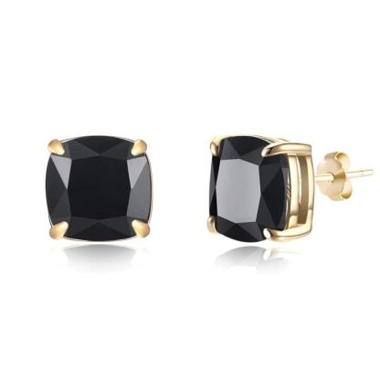Fashion Jewelry 925 Silver Stud Earrings For Women Cubic Zirconia Colorful Stud Earrings Gift - Personalized Jewel