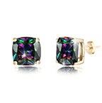 Fashion Jewelry 925 Silver Stud Earrings For Women Cubic Zirconia Colorful Stud Earrings Gift - Personalized Jewel