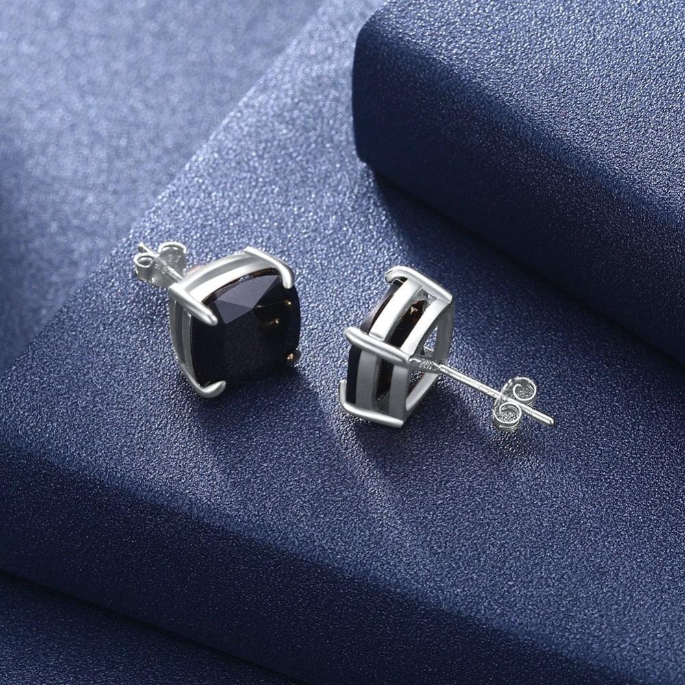 Fashion Jewelry 925 Silver Stud Earrings For Women Cubic Zirconia Colorful Stud Earrings Gift - Personalized Jewel