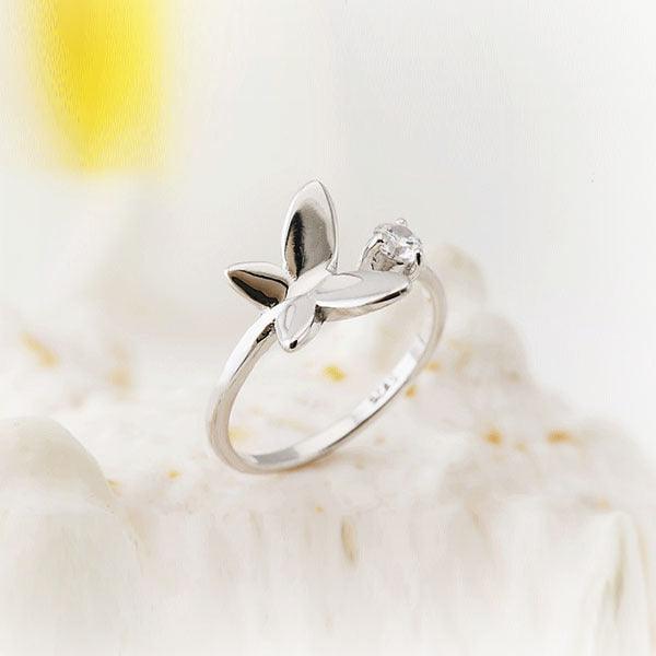 Fashion Lady Rings for Women - Rhodium Plating Butterfly Jewelry for Women - Adjustable Rings for Women - Fashion Jewelry for Women - Personalized Jewel