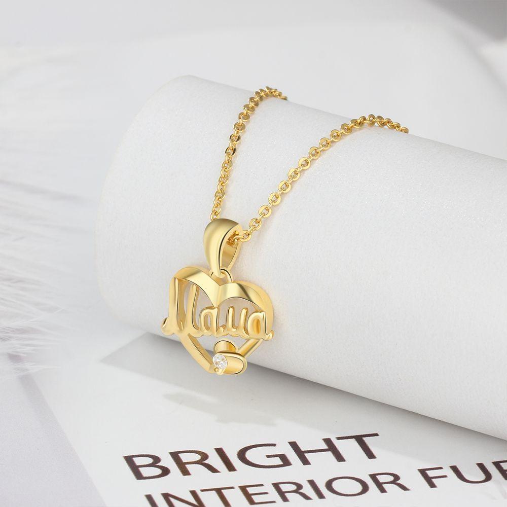 Fashion Long Necklace for Women- copper - Gold Necklace for Women - Zirconia Stone Stud Necklace - Personalized Jewel