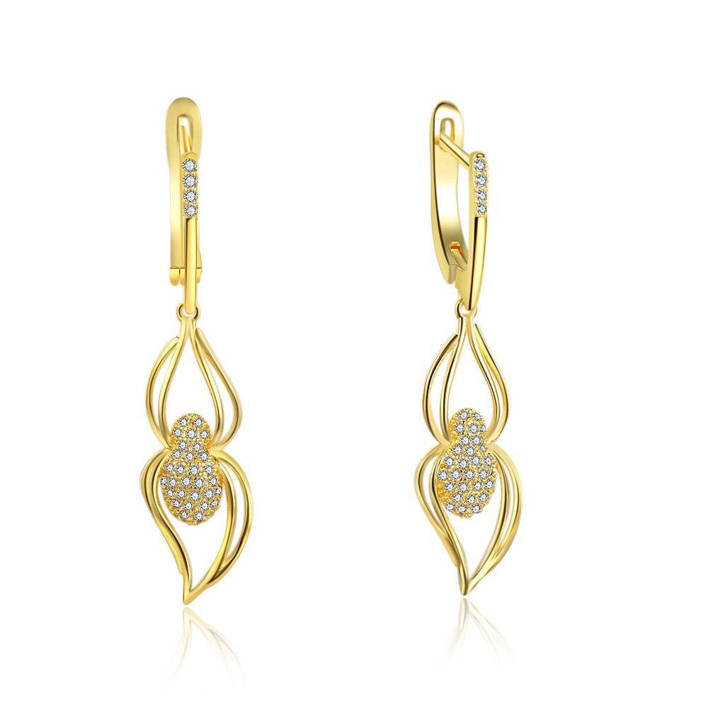 Fashion Long Wave Dangle Double Loop Drop Earrings, Wedding Jewelry for Women - Personalized Jewel