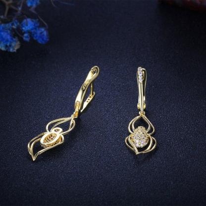 Fashion Long Wave Dangle Double Loop Drop Earrings, Wedding Jewelry for Women - Personalized Jewel