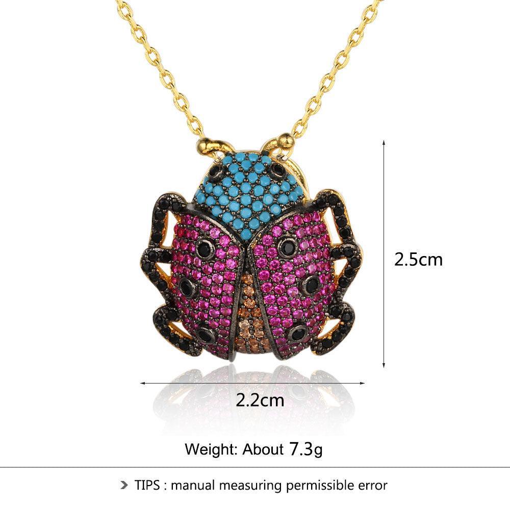 Fashion Lovely Tortoise Bee Insect Pendant Necklace, Jewelry Gift for Women, Girls & Children - Personalized Jewel