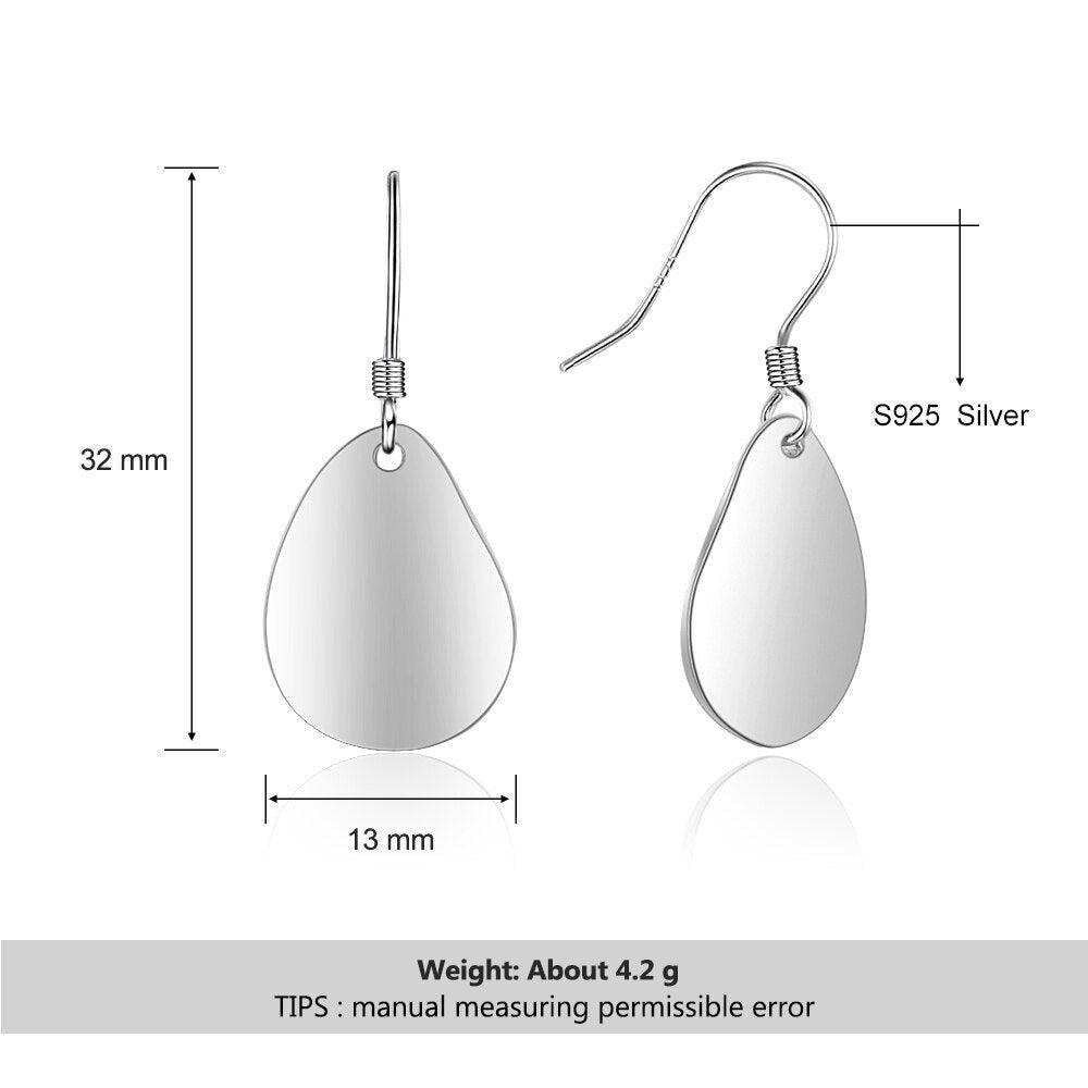 Fashionable 925 Sterling Silver Bohemia Drop Earrings, Party Jewelry Accessory for Women - Personalized Jewel