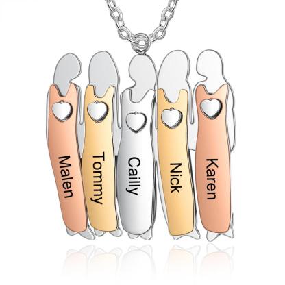 Five Sisters Custom Necklace-Personalized Jewels