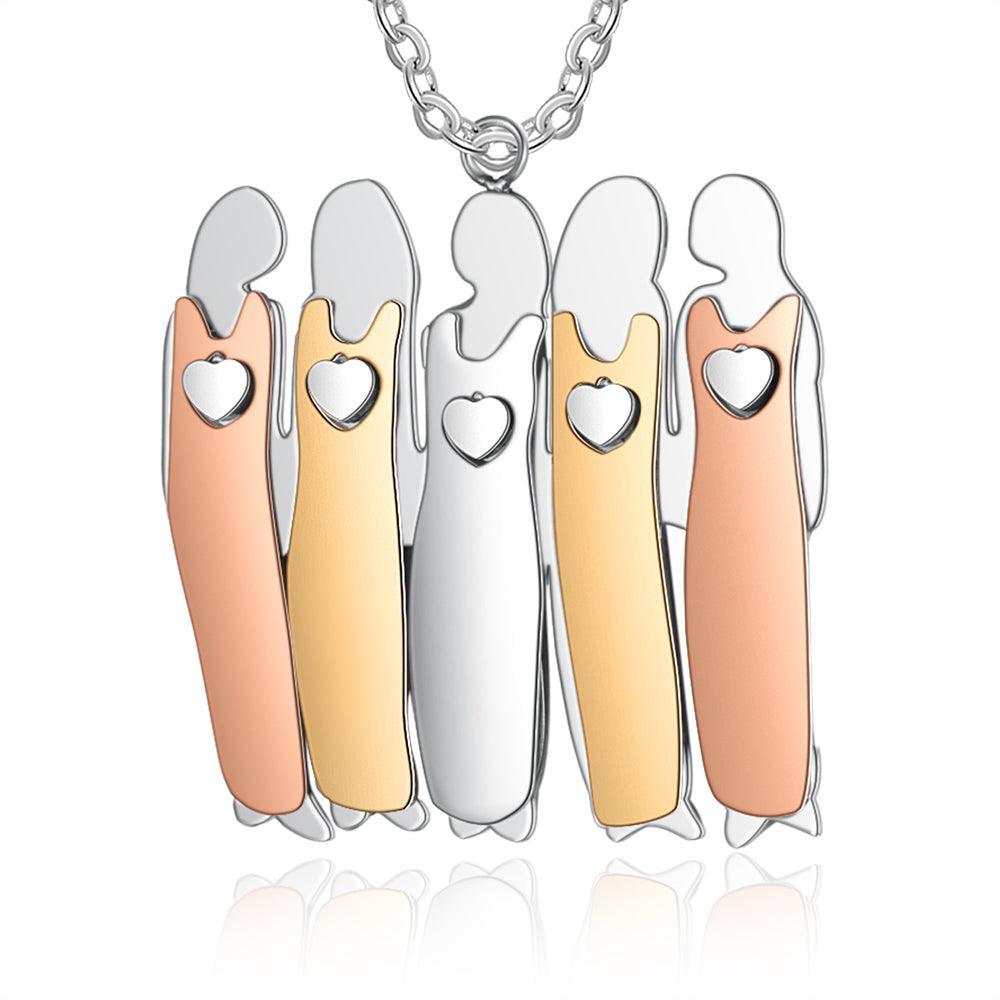 Five Sisters Custom Necklace-Personalized Jewels