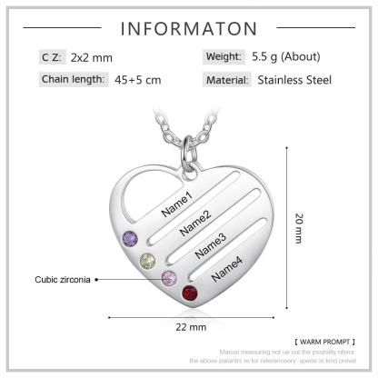 Gift for Pet Moms, Trendy Jewellery for Mothers Stainless steel Necklace for Women - Personalized Jewel