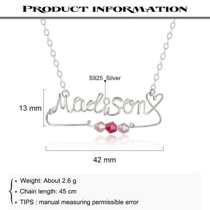 Handmade Nameplate Necklace Jewellery for Women - Personalized Jewel