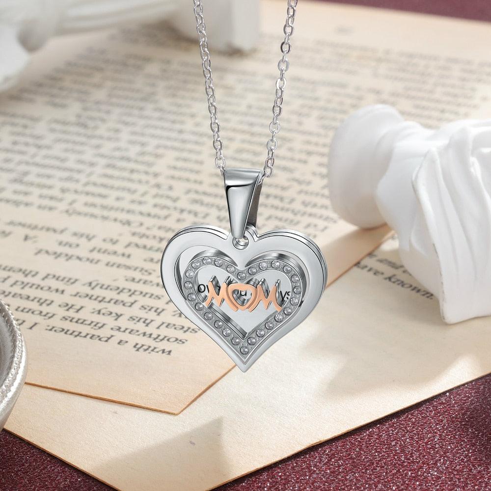 Heart Necklace for Women- Stainless Steel Charm Pendant for Women- Fashion Jewellery for Women- Accessories for Women- Customized Jewellery for Women - Personalized Jewel
