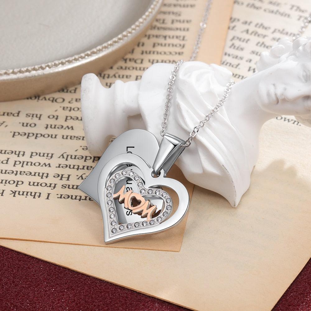 Heart Necklace for Women- Stainless Steel Charm Pendant for Women- Fashion Jewellery for Women- Accessories for Women- Customized Jewellery for Women - Personalized Jewel