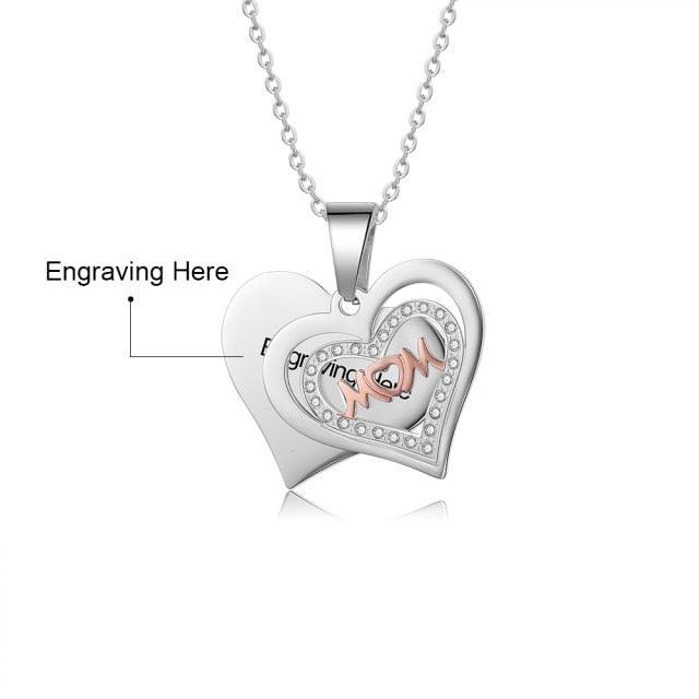 Heart Necklace for Women- Stainless Steel Charm Pendant for Women- Fashion Jewellery for Women- Accessories for Women- Customized Jewellery for Women - Personalized Jewel