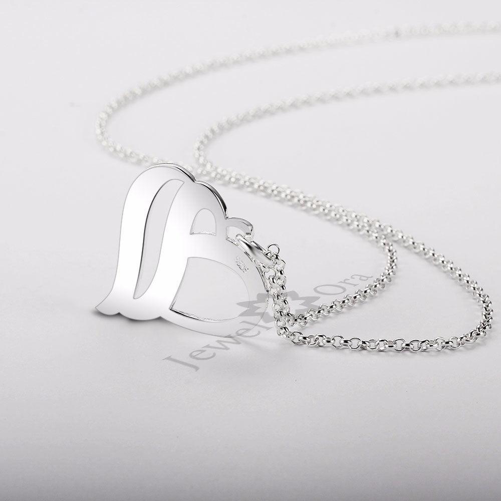 Heart Shape Personalized Name Pendant Necklace - Personalized Jewel