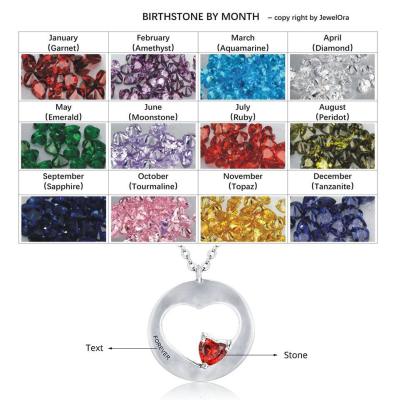 Heart Shaped Cute Sterling Silver Pendants with Engravings- Personalized Necklace for Women - Personalized Jewel