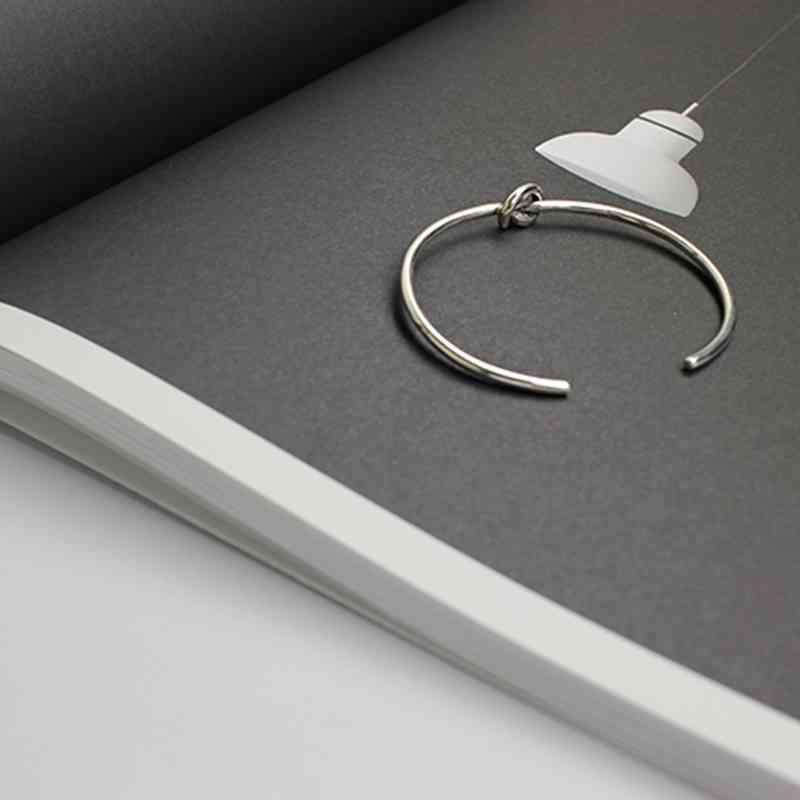 Hot Selling Women 925 Sterling Silver Bracelets Bangles Knot Design Girl Trendy Jewelry Accessories Gift - Personalized Jewel