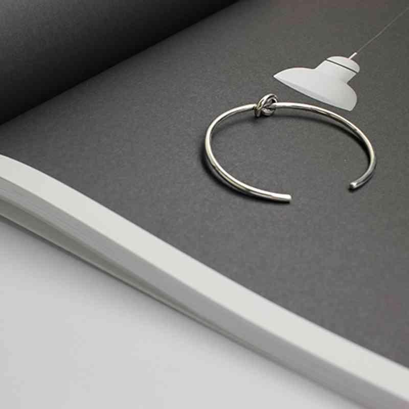 Hot Selling Women 925 Sterling Silver Bracelets Bangles Knot Design Girl Trendy Jewelry Accessories Gift - Personalized Jewel